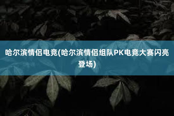 哈尔滨情侣电竞(哈尔滨情侣组队PK电竞大赛闪亮登场)