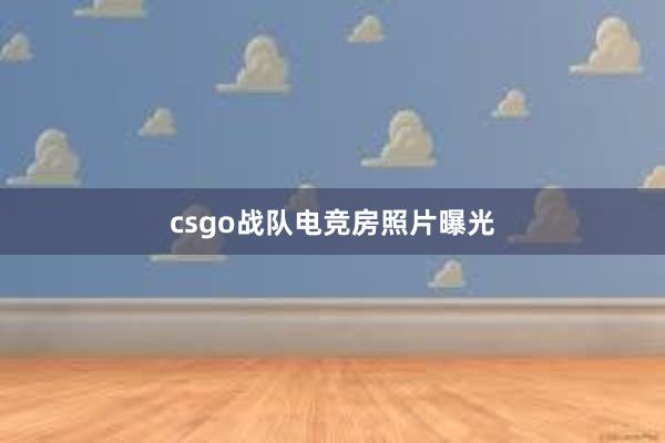 csgo战队电竞房照片曝光