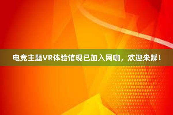 电竞主题VR体验馆现已加入网咖，欢迎来踩！